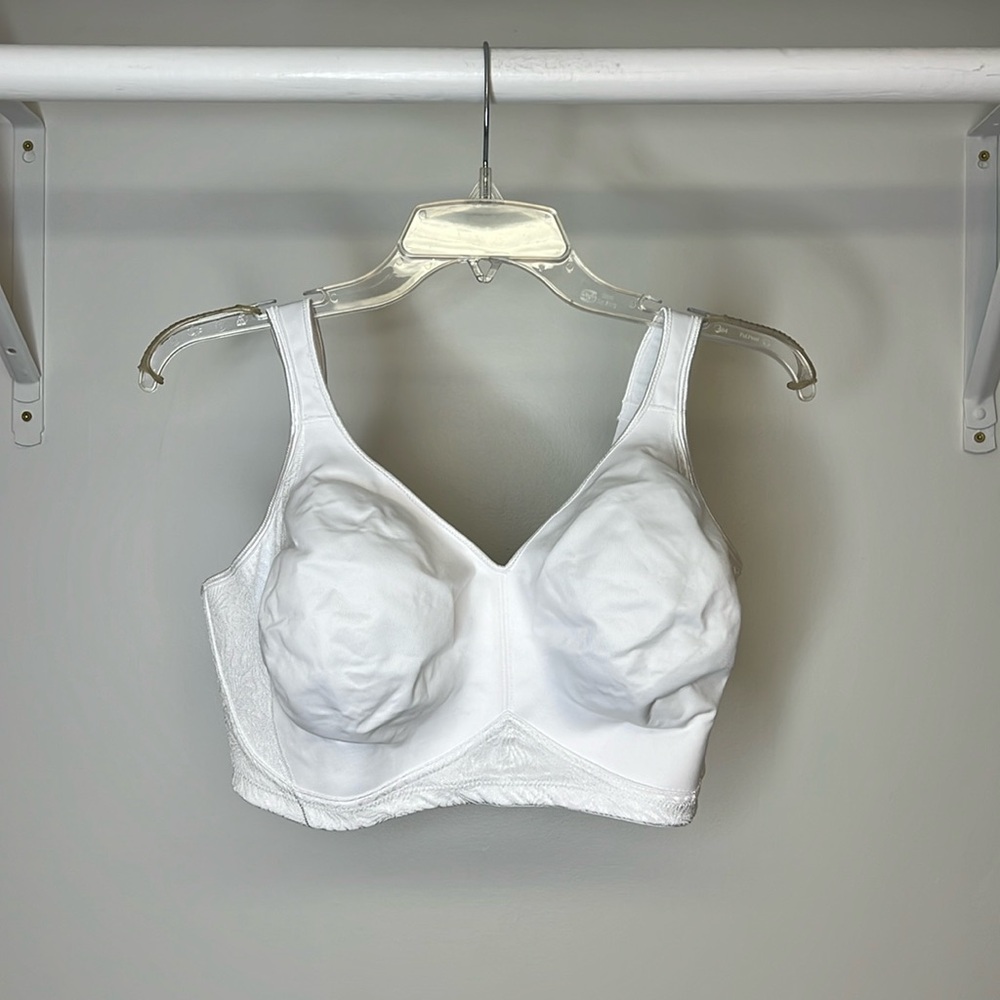 Playtex No Underwire White Bra- 42DDD